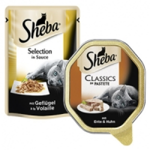 Sheba Katzen-Nassnahrung versch. Sorten, jede 85-g-Schale/Frischebeute
