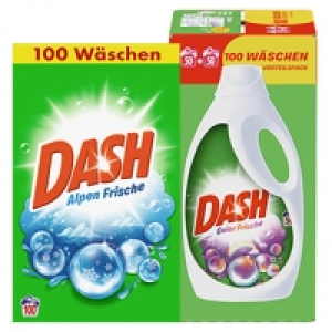 Dash Waschmittel 100 Waschladungen, versch. Sorten, jede Packung