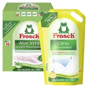 Frosch Waschmittel-Fl&uuml;ssig 18 Waschladungen, versch. Sorten, jede Beut
