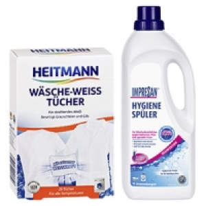 Impresan Hygienesp&uuml;ler 1,25 Liter oder Heitmann W&auml;sche-Wei&szlig;-T&uuml;cher 20e