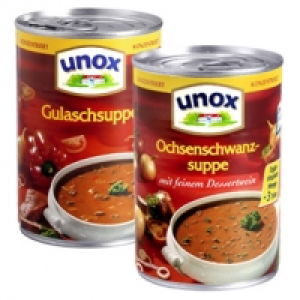 Unox Ochsenschwanzsuppe oder Gulaschsuppe konzentriert und weitere Sor 1.11 €