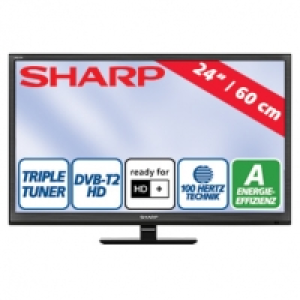 24 Zoll-LED-HD-TV LC-24CHF4012E H.265, 2 HDMI-Eing&auml;nge, USB-/CI+-Anschluss 139.00&nbsp;&euro;