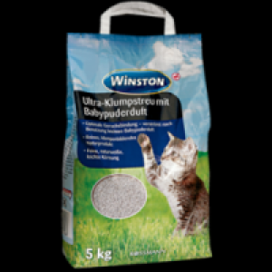Winston Ultra-Klumpstreu mit Babypuderduft für Katzen