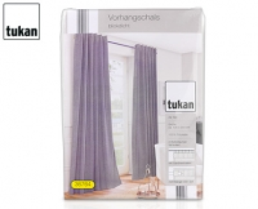 tukan 2 Vorhangschals, blickdicht