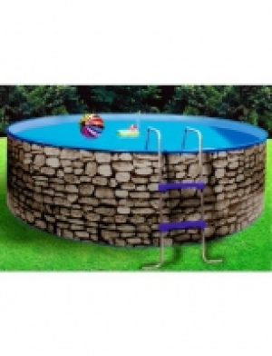 Komplett-Set: Rundpool, &Oslash;xH: 300 x 90 cm, 8-tlg.