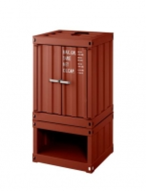 Kaminofen Rotterdam, Stahl braun, 5 kW, ext. Luftzufuhr, Containerstyl 599.99 €