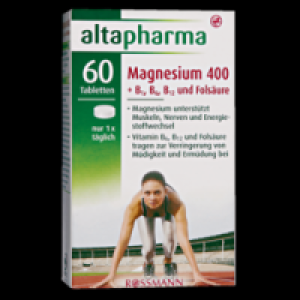 Altapharma Magnesium 400 + B1, B6, B12 < Folsäure