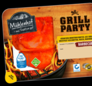 M&Uuml;HLENHOF GRILL-PARTY Frische H&auml;hnchen-Minutenschnitzel 2.49&nbsp;&euro;