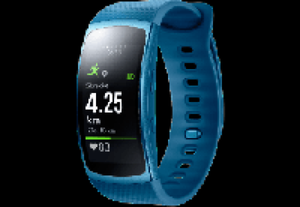 MediaMarkt Samsung SAMSUNG Gear Fit 2 Smartwatch Kunststoff, S, Blau