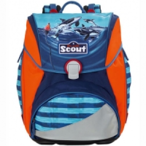 Karstadt  Scout Schulranzen - Set Alpha Orca Ocean, 4-teilig