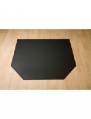 Stahlbodenplatte Sechseck, 100 x 86 cm, grau, zum Funkenschutz