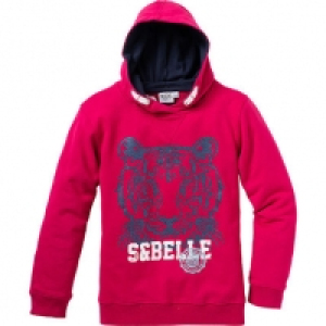 Kids and Friends Girls Sweatshirt mit Kapuze, Glitterprint