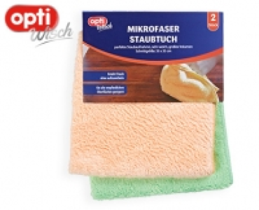 Aldi Süd  optiWisch Mikrofaser Staubtücher, 2 Stück