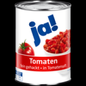 ja! Fein gehackte Tomaten