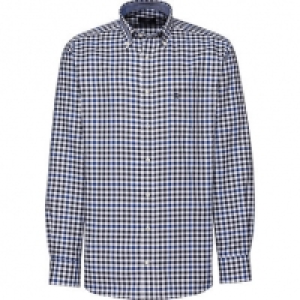 A.W. Dunmore Herren Langarm-Hemd, kariert