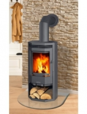 Kaminofen Usedom 5, Stahl, 5 kW, ext. Luftzufuhr, prismatische Sichtsc