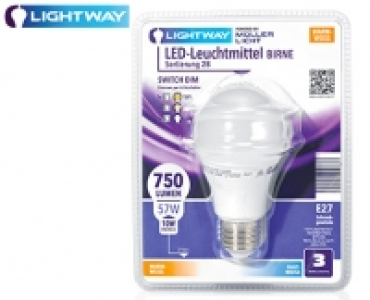 LIGHTWAY LED-Birne, dimmbar & Switch Dim