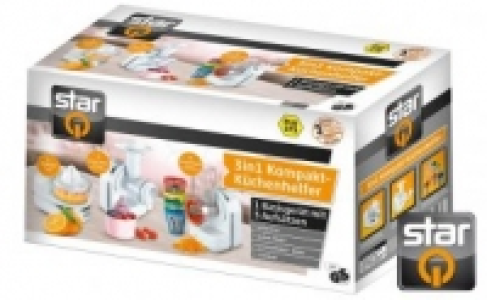3in1 Kompakt-Küchenhelfer mit Edelstahldekor, 150 Watt 19.98 €