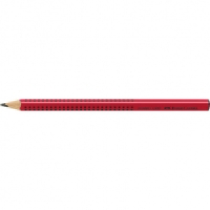 Faber Castell Bleistift Jumbo Grip, B, rot