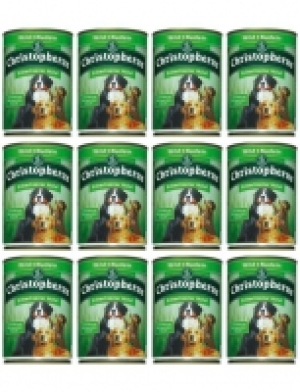 Hundenassfutter Erwachsener Hund Wild+Nudeln, 12 Dosen á 400 g oder 12