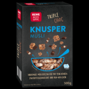 REWE Beste Wahl Knusper M&uuml;sli Triple Choc