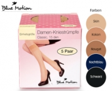 Blue Motion Kniestrümpfe, 5 Paar