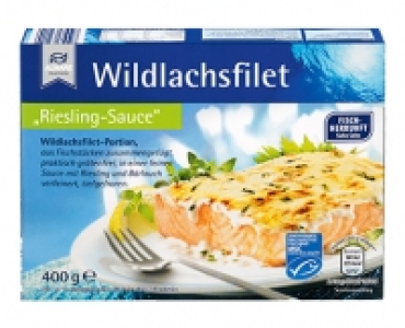 Aldi Süd  ALMARE Wildlachsfilet mit Sauce