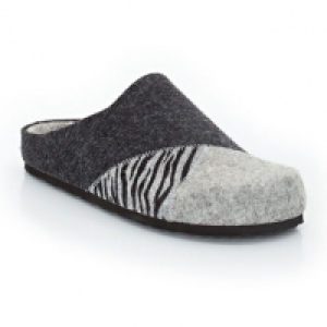 Hush Puppies Damen Filz-Pantoffel, grau