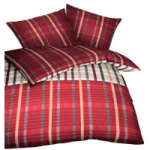 Kaeppel Satin-Bettwäsche Streifen, rot 31.99 €