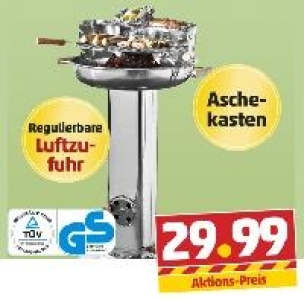 GARTENWERK Edelstahl-S&auml;ulengrill 29.99&nbsp;&euro;