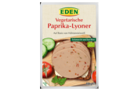 Denns Eden vegetarische Aufschnitt Paprika Lyoner