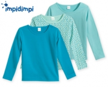 Aldi Süd  impidimpi Kleinkinder-Basic-Langarmshirts, 3 Stück