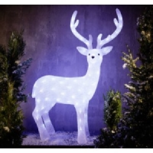 LED Acryl Rentier H&ouml;he 102 cm