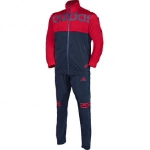 adidas Herren Climalite Trainingsanzug TS BTS, navy/rot