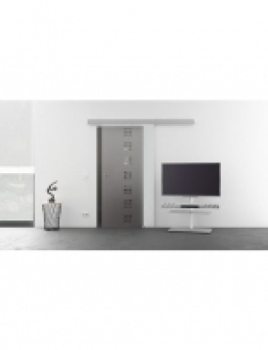 Glasschiebetür Eco Quadrate mit Muschelgriff