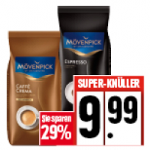 Mövenpick ganze Bohne 9.99 €
