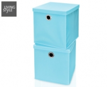 LIVING STYLE 2 Aufbewahrungs­boxen mit Deckel