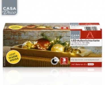 CASA Deco LED-Außenlichterkette oder Mini-Lichterschweif 4.99 €