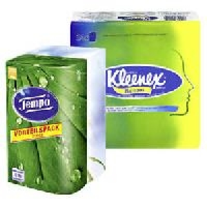 Tempo Duo-Boxen oder Kleenex Taschent&uuml;cher 2.49&nbsp;&euro;