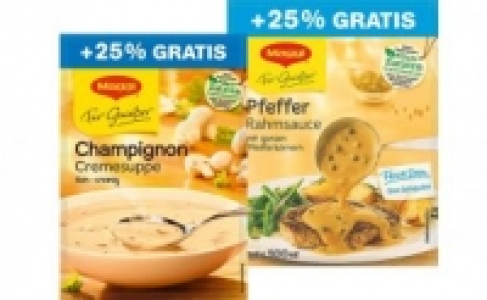 Maggi Für Genießer Suppen oder Saucen 0.79 €