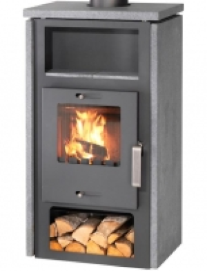Kaminofen Riga, Naturstein, 7,2 kW, Tee- und Holzfach