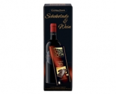 GENUSS DUETT Schokolade und Wein in der Geschenk­verpackung