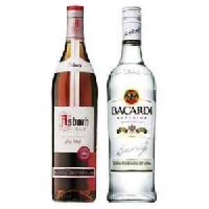 Bacardi Rum Superior, Black, Gold, Oakheart oder Asbach Ural 9.99 €
