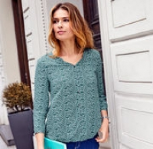 Damen-Bluse mit elastischem Saum 12.99 €