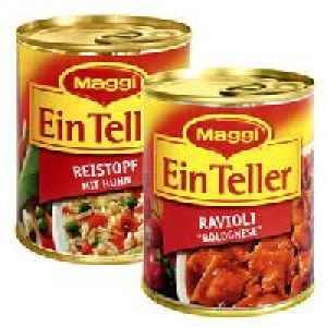 Maggi Ein Teller Reistopf mit Huhn oder Ravioli 0.99&nbsp;&euro;