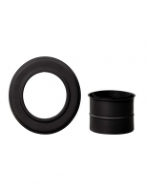 Rohr-Set Rosette und Doppelwandfutter Ø 150 mm