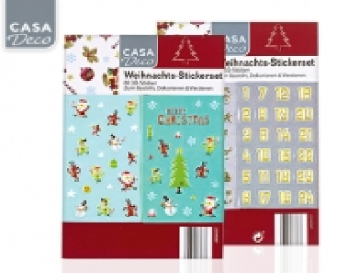 CASA Deco Weihnachts-Stickerset