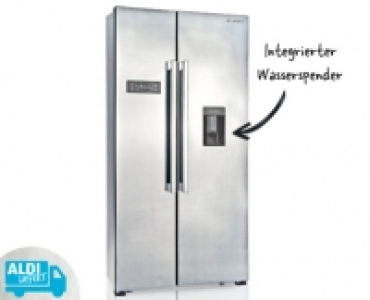 MEDION&reg; MD 37250 Side-by-Side K&uuml;hl- und Gefrierschrank mit Wasserspend