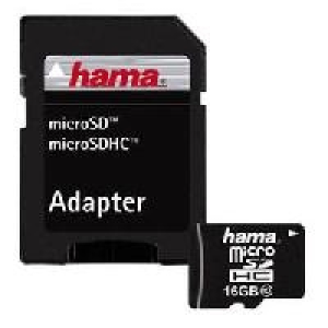 Highspeed microSDHC-Karte 16 GB mit Adapter 11.99 €
