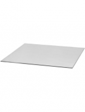 Glasbodenplatte für Kaminöfen, quadratisch, 110x110 cm, zum Funkenschu